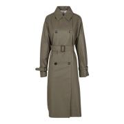 Vendbar trenchcoat med raglanermer