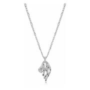 Men's Sterling Silver Panther Necklace