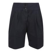 Stilige Bomull Knelange Shorts