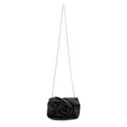 Rose Skinn Clutch med Kjede Stropp