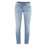 Kontrastfarget Søm Skinny Jeans