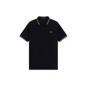 Polo med dobbel stripe M3600