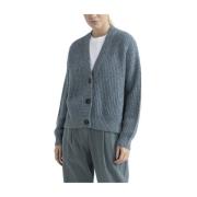 Alpakka, mohair, bomull og lurex cardigan