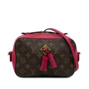 Pre-owned Brunt lerret Louis Vuitton Saintonge