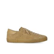 Beige Sneaker med Semsket Innlegg