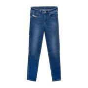 Knapp Glidelås Dame Jeans Super Skinny