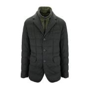 Cashmere Zip-Up Coat med Avtagbar Dunvest