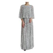 Polka Dot Maxi Kjole Elegant Stil