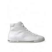 Elegante hvite High-Top Sneakers