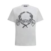 Monogram Bomull T-skjorte Brodert Design