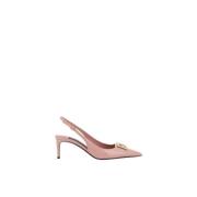 Elegante Patentlær Slingback Pumps