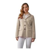 Elegant Feminin Blazerjakke Ivory