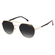 Gold Striped Black Sunglasses