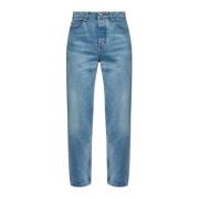 Tapered leg jeans