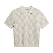 Beige J.Lindeberg Reymond Stacked Bridge Polo Pique