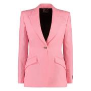 Enkeltspent Ull Blazer