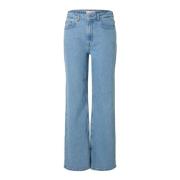 Lys Blå Wide Leg Jeans