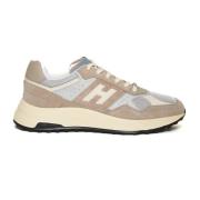 Beige Semsket Skinn Sneakers Hyperlight Cam