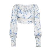 Willow Top - Langarmet Kort Bluse