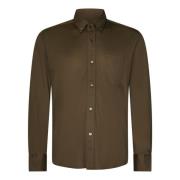 Brun Button-Down Skjorte