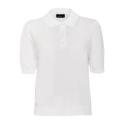 Ren Hvit Retro Polo Shirt