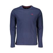 Regal Blue Brodert T-skjorte