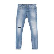 Lys Blå Denim Jeans