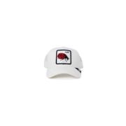 Hvit Ladybug Trucker Cap Stilig Print