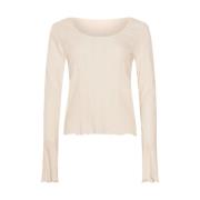 Pointelle Ivory Top