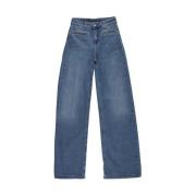 Høytlivs Flare Jeans i Denim