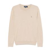 Brodert Crew Neck Sweater Beige