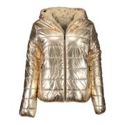 Gold Nylon Jackets & Coat