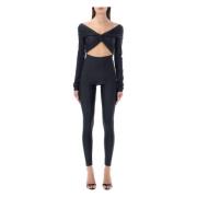 Svart Cut-Out Jumpsuit