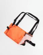 ASOS DESIGN harness bag with orange with mesh detail