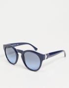 Emporio Armani round lens sunglasses-Blue