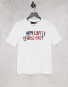 Love Moschino How Lovely logo t-shirt in white