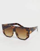 Only visor sunglasses in tortoiseshell-Brown