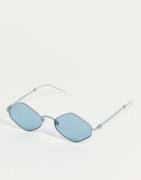 Emporio Armani diamond shape sunglasses-Blue