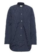 Kashalby Quilted Coat Blue Kaffe