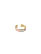 Striped Candy Ring Pink Design Letters