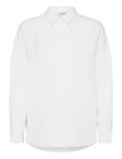 Slftrixy Ls Shirt White Selected Femme