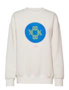 Sweatshirt Ls White Barbara Kristoffersen By Rosemunde