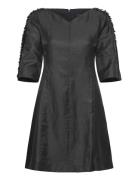 Dominica Cluster 3/4 Slv Dress Black French Connection