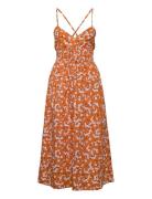 Lalika Midi Dress Orange Faithfull The Brand