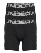 Ua Charged Cotton 6In 3 Pack Black Under Armour