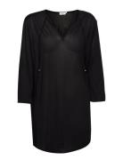 Sheer Tunic Blouse Black Filippa K