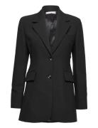 Structured Jacket With Cut-Out Black Mango