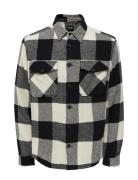 Onsmilo Life Ls Check Overshirt Black ONLY & SONS