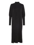 Ellemw Puff Long Dress Black My Essential Wardrobe