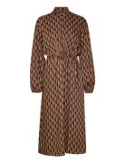 Lithildegz Long Dress Patterned Gestuz